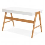 Rechts skandinavischen ELOISE Schreibtisch aus Holz (Matt White)