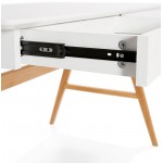 Right Scandinavian ELOISE wooden desk (Matt White)
