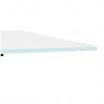 Tavolo design o scrivania di vetro (160 x 80 cm) WENDY (bianco)