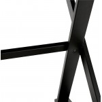 Diseño de mesa o escritorio de cristal (160 x 80 cm) WENDY (blanco)