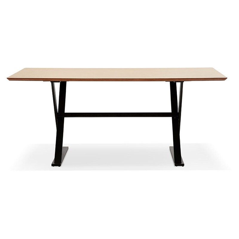 Mesa diseño o (180 x 90 cm) FOSTINE escritorio de madera (natural) - image 40297