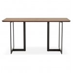 Table à manger design ou bureau (150x70 cm) ESTEL en bois (finition noyer)