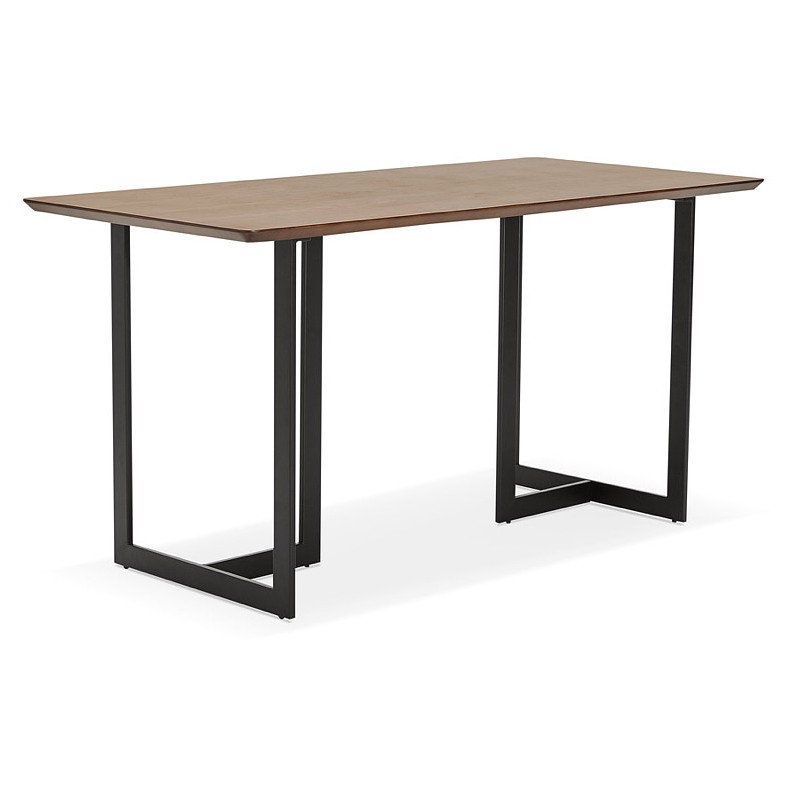 Diseño de tabla o madera ESTEL de oficina (150 x 70 cm) (acabado en nogal) - image 40358