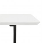 Table à manger design ou bureau (150x70 cm) ESTEL en bois (blanc mat)