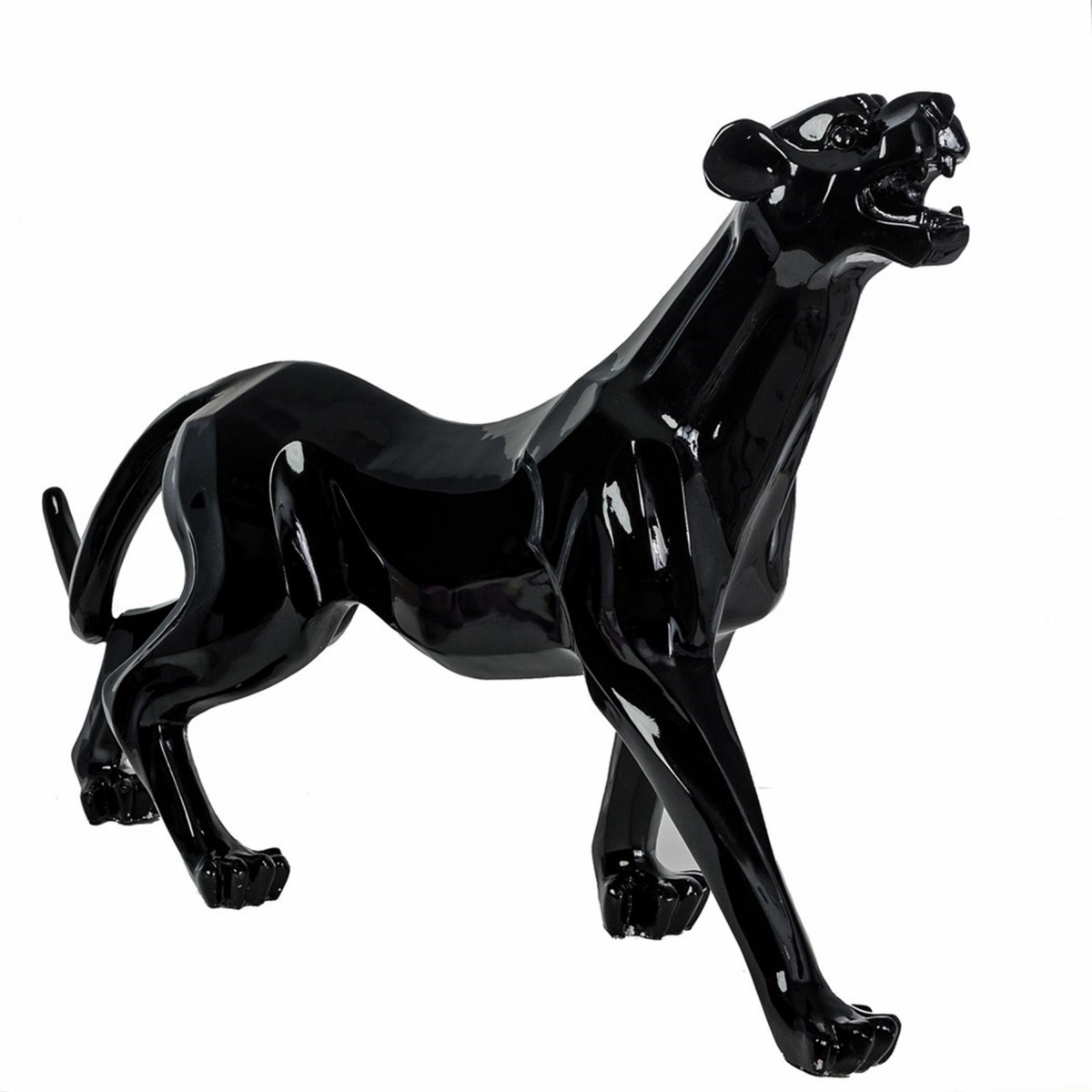 Laure Terrier Grande Statue de panthère Noire en résine, Position Assise,  Longueur 60 centimètres : : Cuisine et Maison