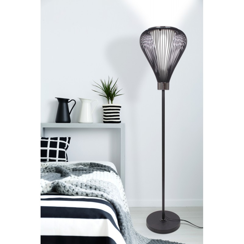 Lampe sur pied design en métal TIFFANY (noir) - image 41057
