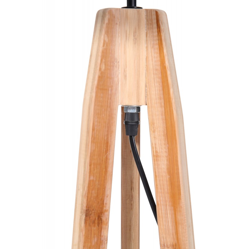 Lámpara de pie escandinavo MONA (natural, gris) - image 41136