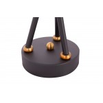 Design-Tisch Lampe 3 SOLVEIG (schwarz) Metallstangen