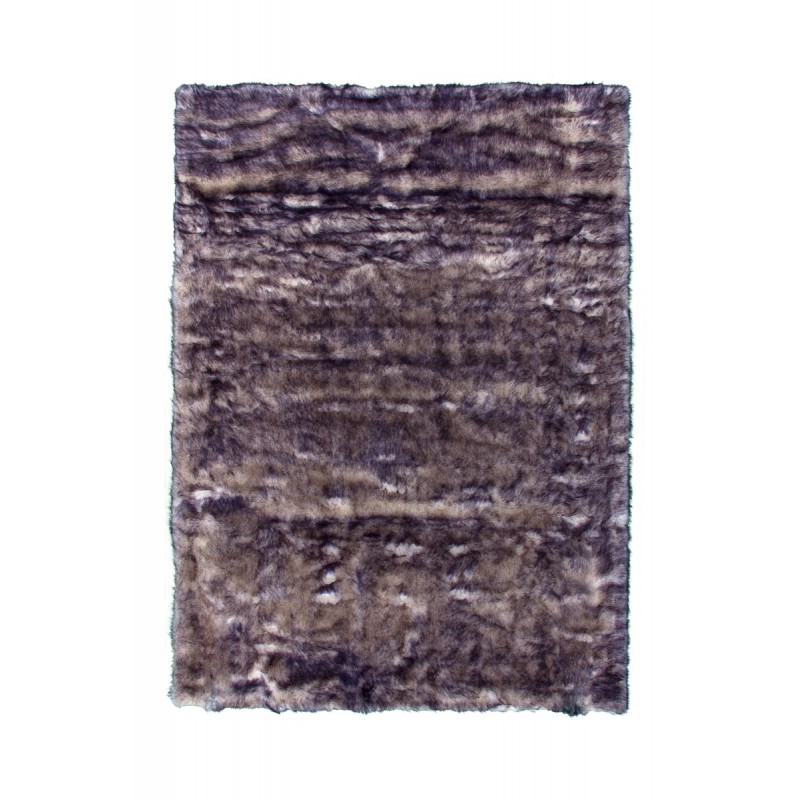 Carpet Chicago Sheep Imitation Rectangular Tufted By Hand Purple Beige Faux Sheepskin Rugs