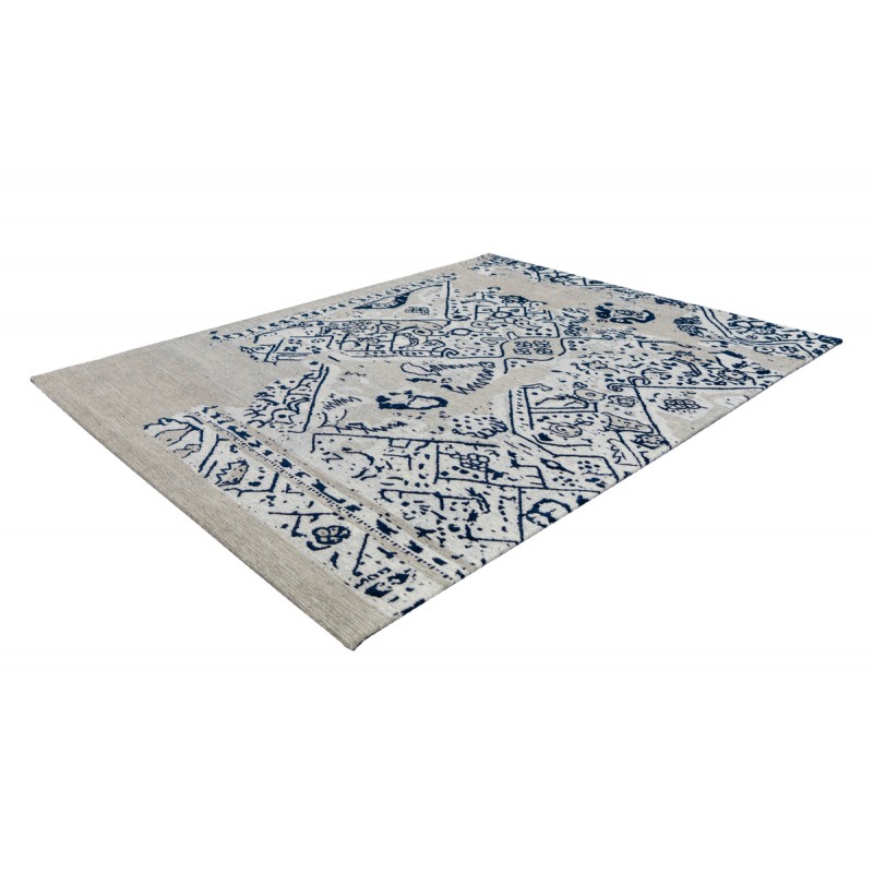 Retro rug is hand made rectangular SACRAMENTO hand (gray, black) - image 41767