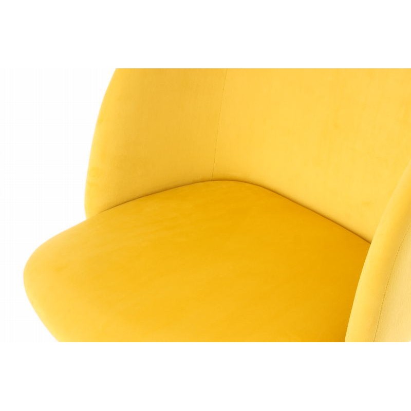 Satz von 2 Stühlen in skandinavischen LISY Velvet (gelb) - image 42045