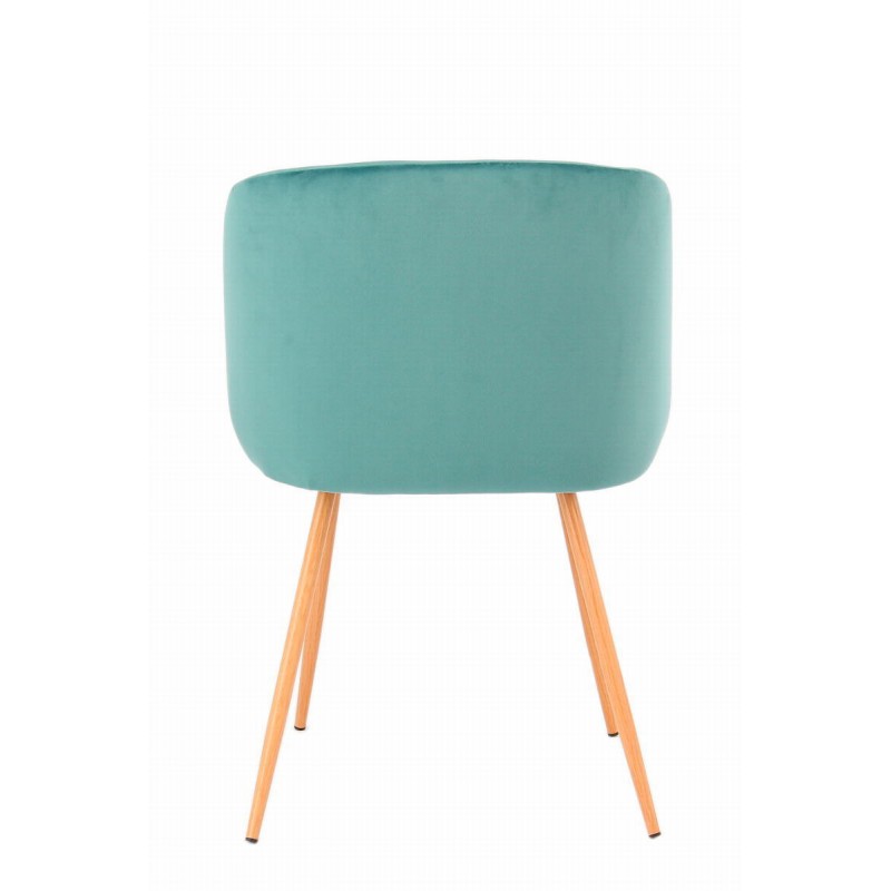 Satz von 2 Stühlen in skandinavischen LISY Velvet (grün) - image 42057