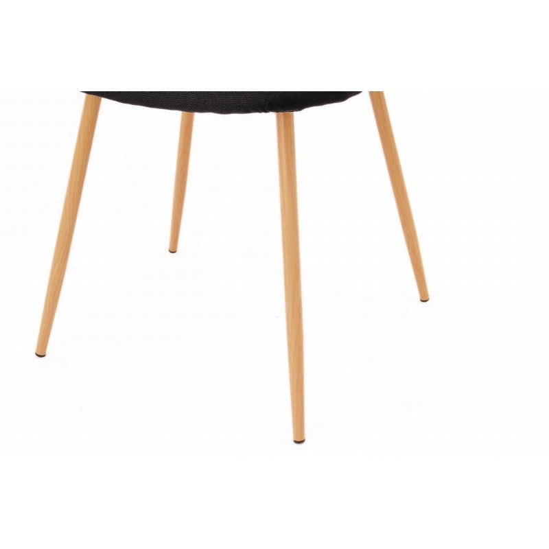 Set of 2 chairs in fabric Scandinavian PAOLA (dark gray) - image 42092