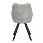 Conjunto de 2 sillas en tela LAURINE escandinavo (gris claro)