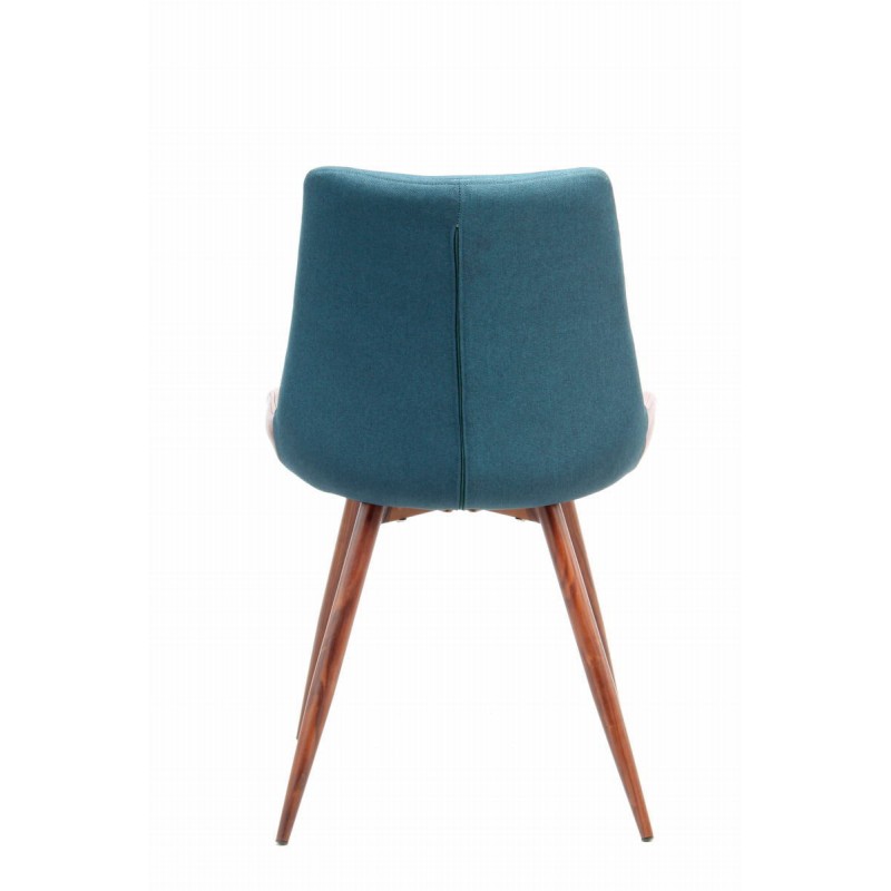 Juego de 2 sillas vintage NELLY (azul y marrón) - image 42167