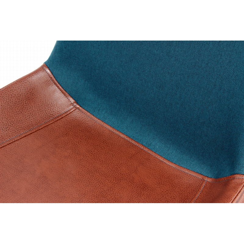 Juego de 2 sillas vintage NELLY (azul y marrón) - image 42171