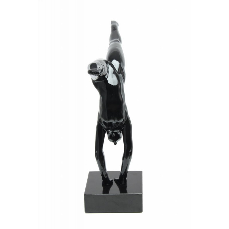 Statue athlete MARCUS in resin (black) - image 42335