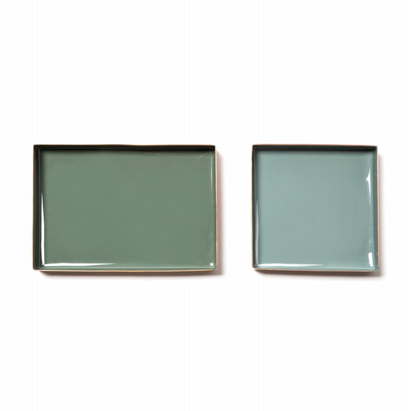 Fine tabella, tabella di fine SALVADOR metallo (verde scuro, verde chiaro) - image 42468