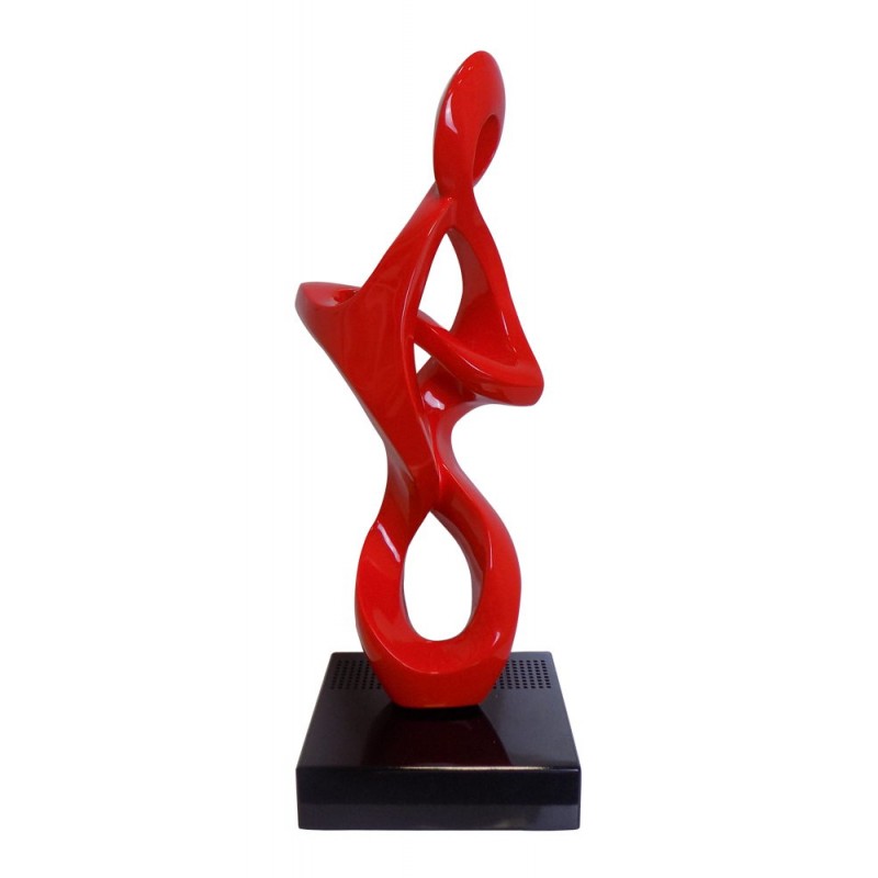 Diseño de escultura decorativa estatua embarazada Bluetooth HOPE en resina (Rojo) - image 42978
