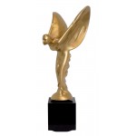 Diseño de escultura decorativa de la estatua embarazada Bluetooth ANGELS en resina (oro)