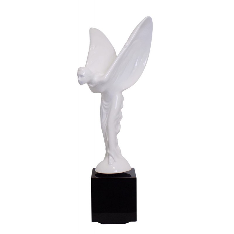 Diseño de escultura decorativa de la estatua embarazada Bluetooth ANGELS en resina (blanco) - image 43019