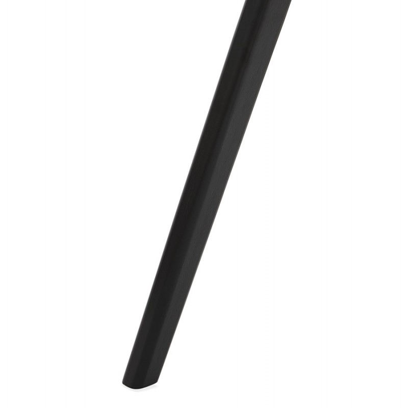 Silla de diseño escandinavo con apoyabrazos CALLA en tejido negro para pies (gris antracita) - image 43133
