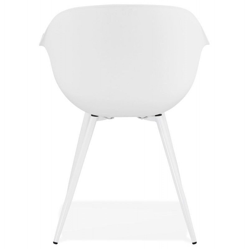 Sedia di design scandinava con braccioli in polipropilene COLZA (bianco) - image 43140