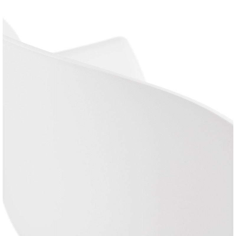 Sedia di design scandinava con braccioli in polipropilene COLZA (bianco) - image 43145
