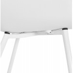 Scandinavian design chair with COLZA polypropylene armrests (white)