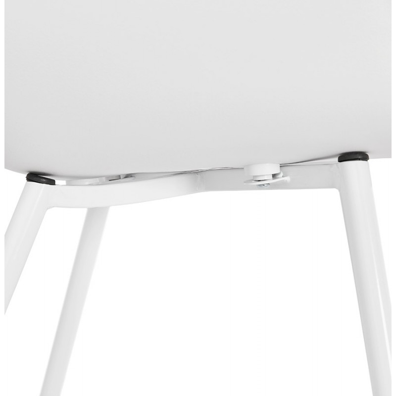 Sedia di design scandinava con braccioli in polipropilene COLZA (bianco) - image 43146