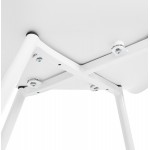 Sedia di design scandinava con braccioli in polipropilene COLZA (bianco)