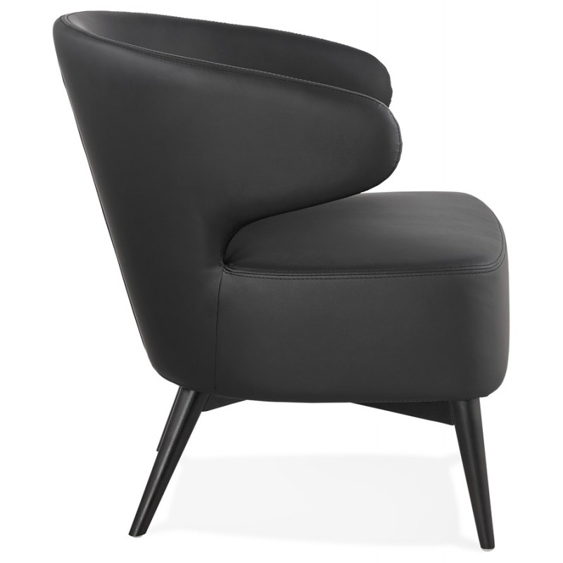 YASUO Designstuhl aus Polyurethanfüße schwarz (schwarz) - image 43177