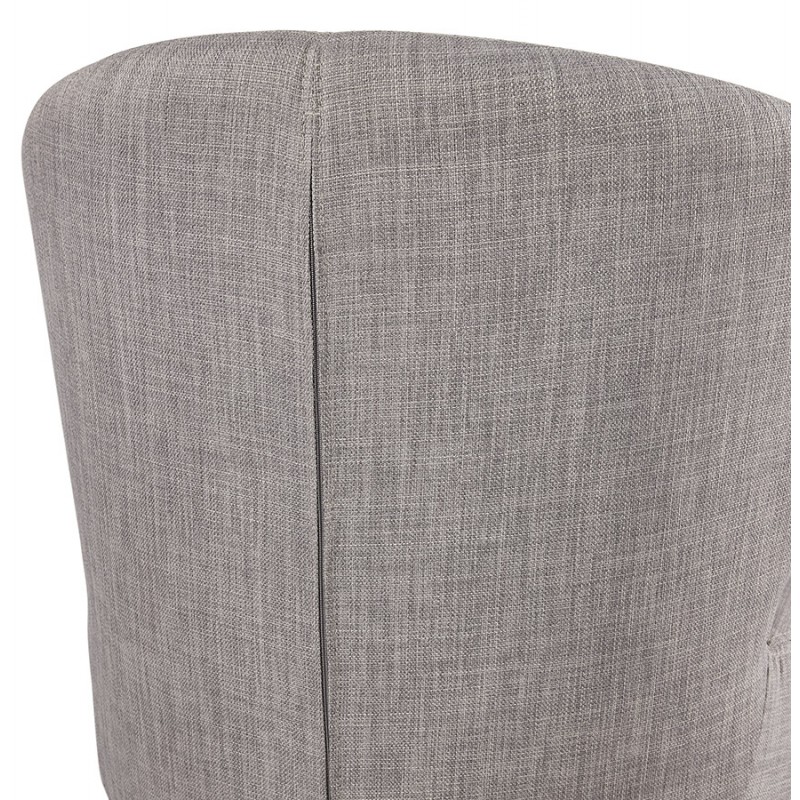 YASUO design chair in black metal foot fabric (light grey) - image 43245