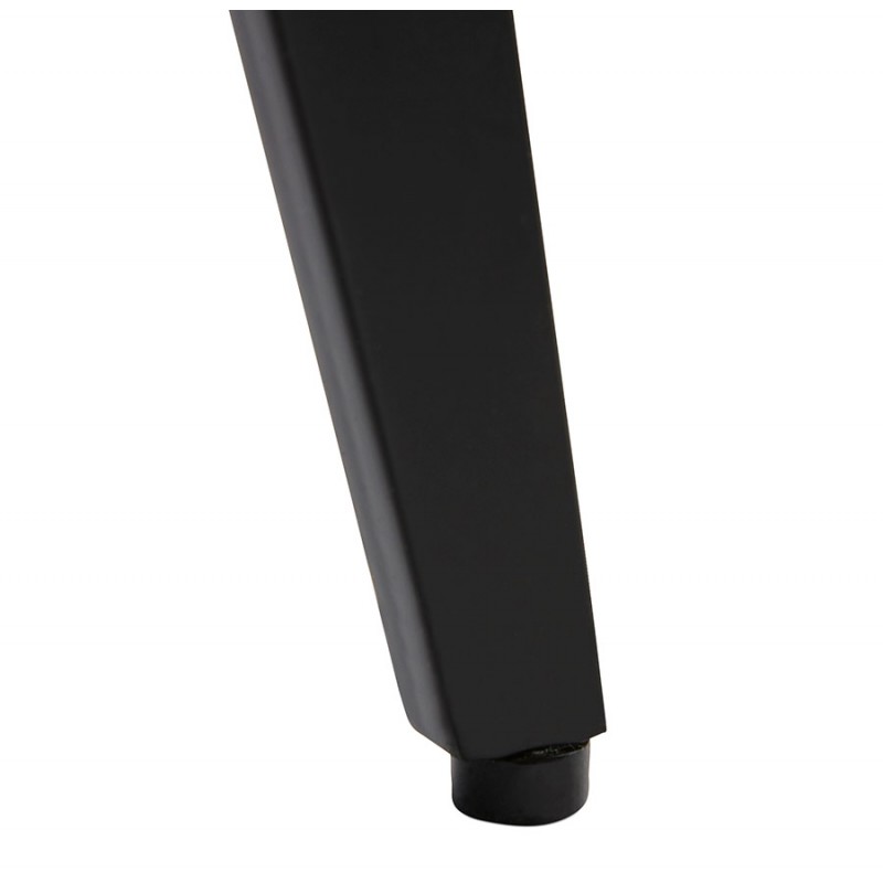 Fauteuil design YASUO en polyuréthane pieds métal couleur noire (noir) - image 43259