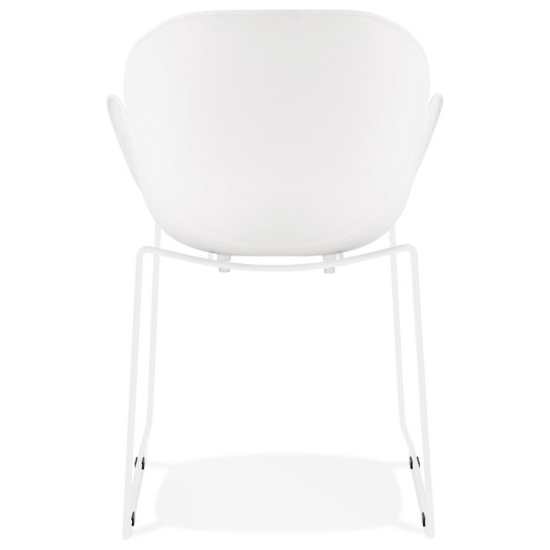 CIRSE Designstuhl aus Polypropylen weiß Metallfüße (weiß) - image 43264