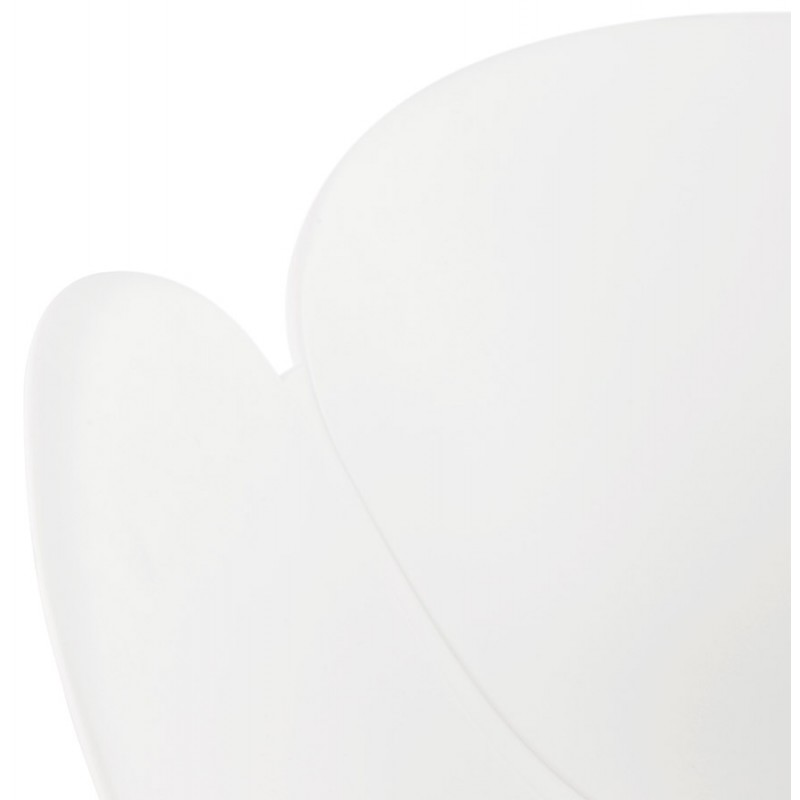 CIRSE Designstuhl aus Polypropylen weiß Metallfüße (weiß) - image 43266