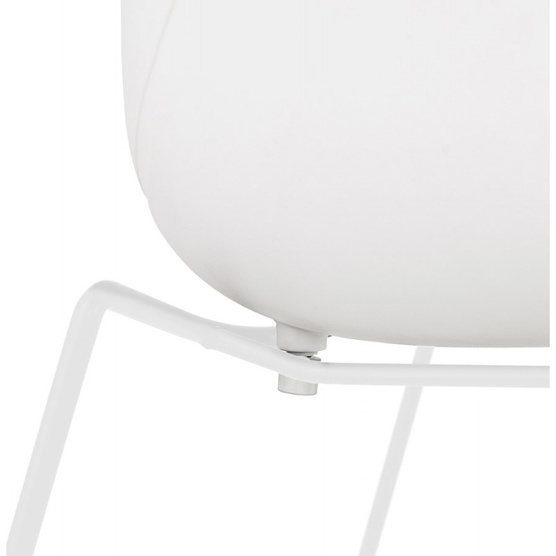 CIRSE Designstuhl aus Polypropylen weiß Metallfüße (weiß) - image 43269