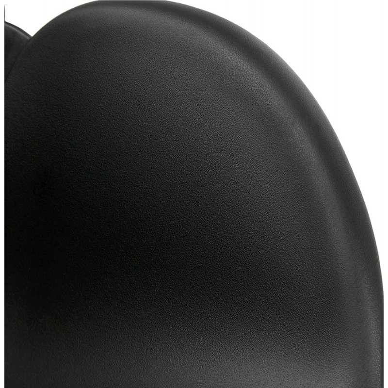 CIRSE design chair in polypropylene black metal feet (black) - image 43278