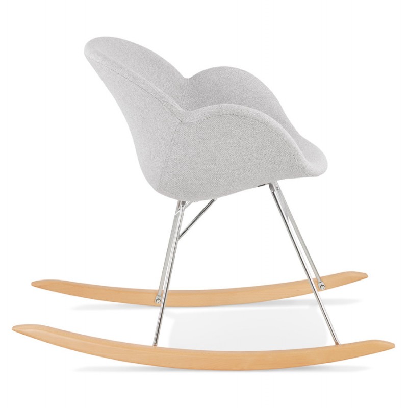 EDEN design rocking chair in fabric (light grey) - image 43339