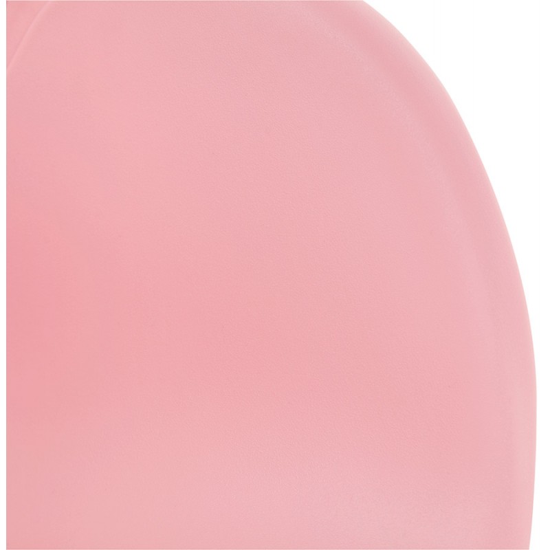 Silla de escritorio SORBIER sobre ruedas en patas de metal cromado de polipropileno (rosa) - image 43489