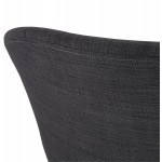 Chaise de bureau sur roulettes CAPUCINE en tissu (gris anthracite)