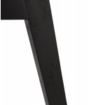 Sedia di design scandinava con piedi KALLY nero (bianco) piede in legno irrequieto