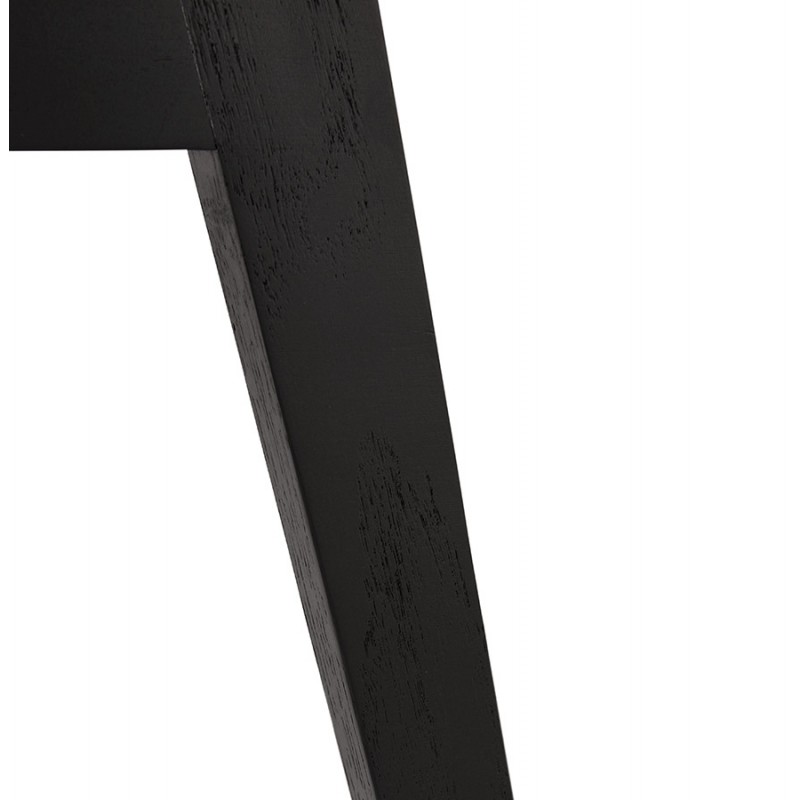 Silla de diseño escandinavo con pie de madera negro (blanco) KALLY - image 43561