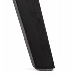 Silla de diseño escandinavo con pie de madera negro kalLY pies (negro)