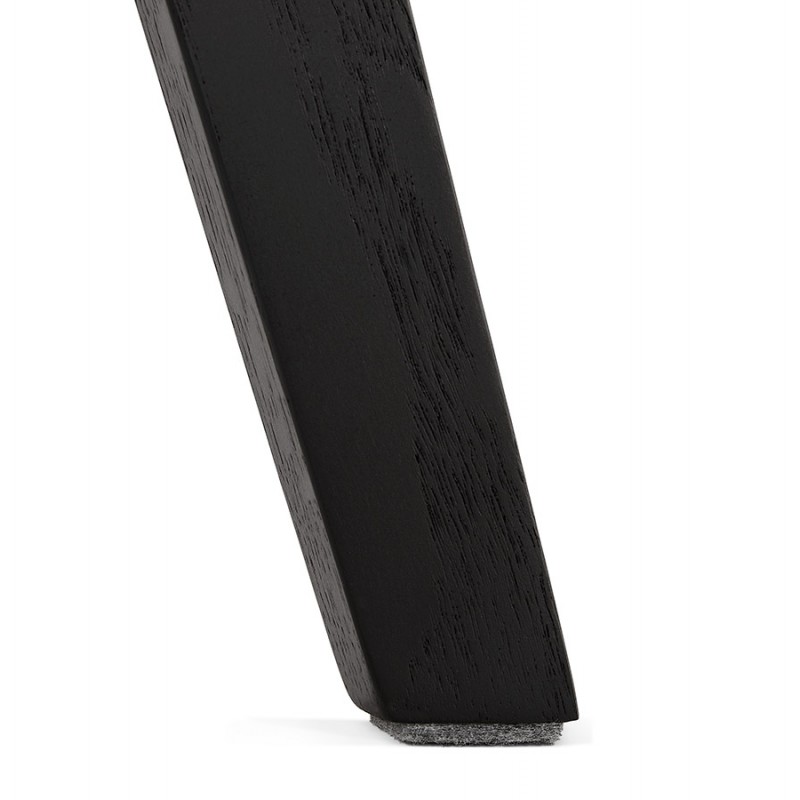 Silla de diseño escandinavo con pie de madera negro kalLY pies (negro) - image 43572