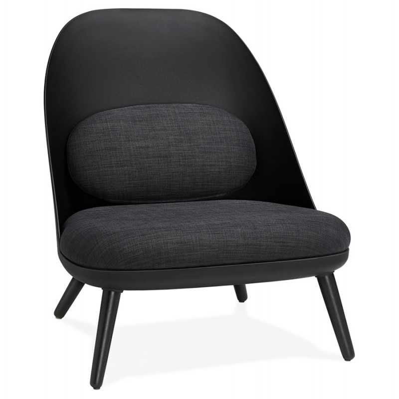 AGAVE skandinavischer Design Lounge Stuhl (dunkelgrau, schwarz) - image 43587