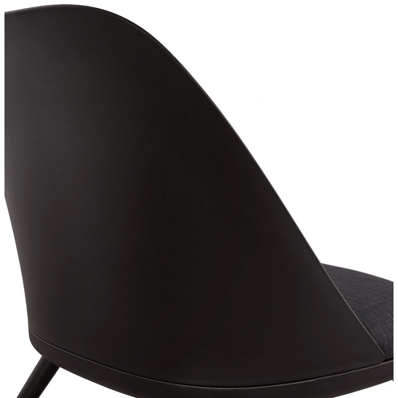 Silla de salón de diseño escandinavo AGAVE (gris oscuro, negro) - image 43596