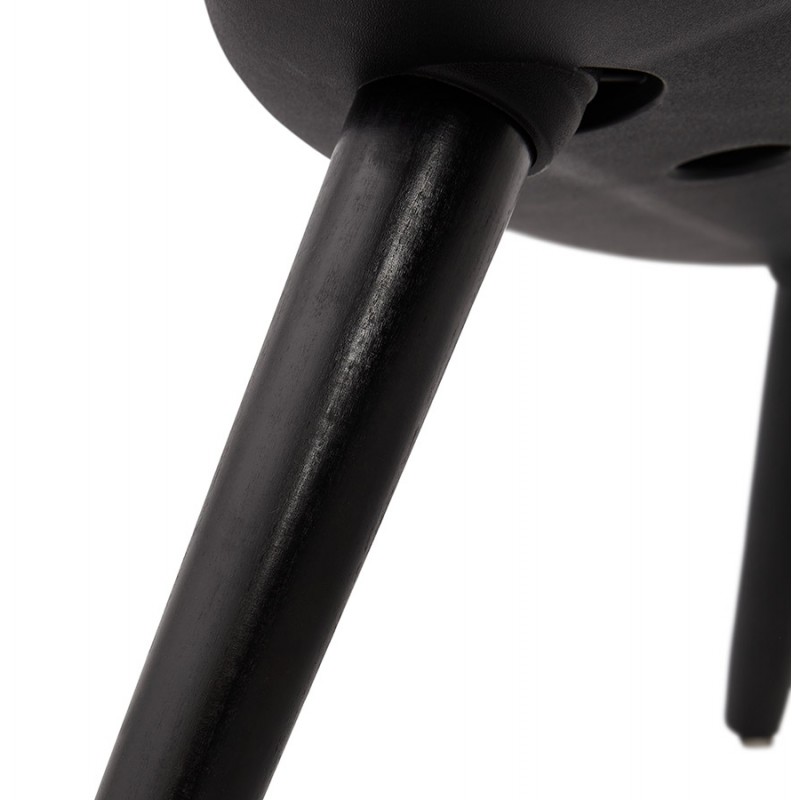 Silla de salón de diseño escandinavo AGAVE (gris oscuro, negro) - image 43599