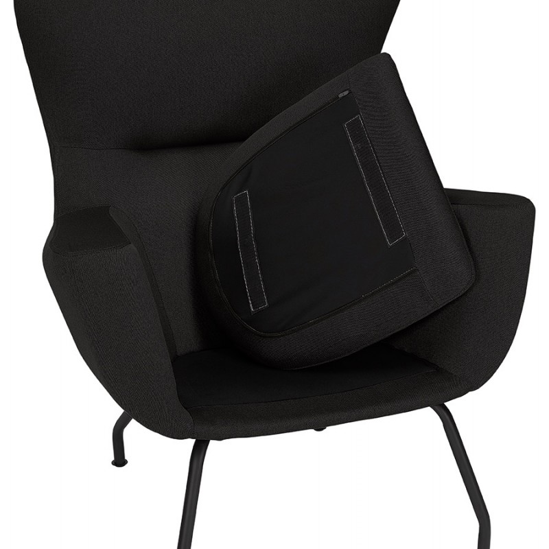 CONTEMPORARY lichIS fabric chair (black) - image 43626