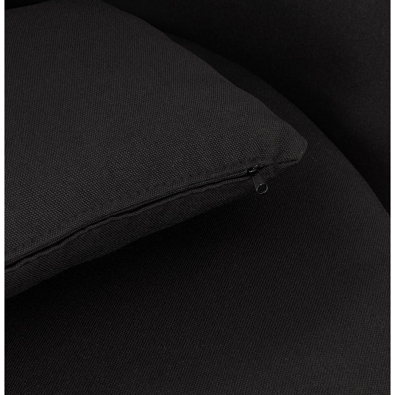 Fauteuil design lounge GOYAVE en tissu (noir) - image 43651